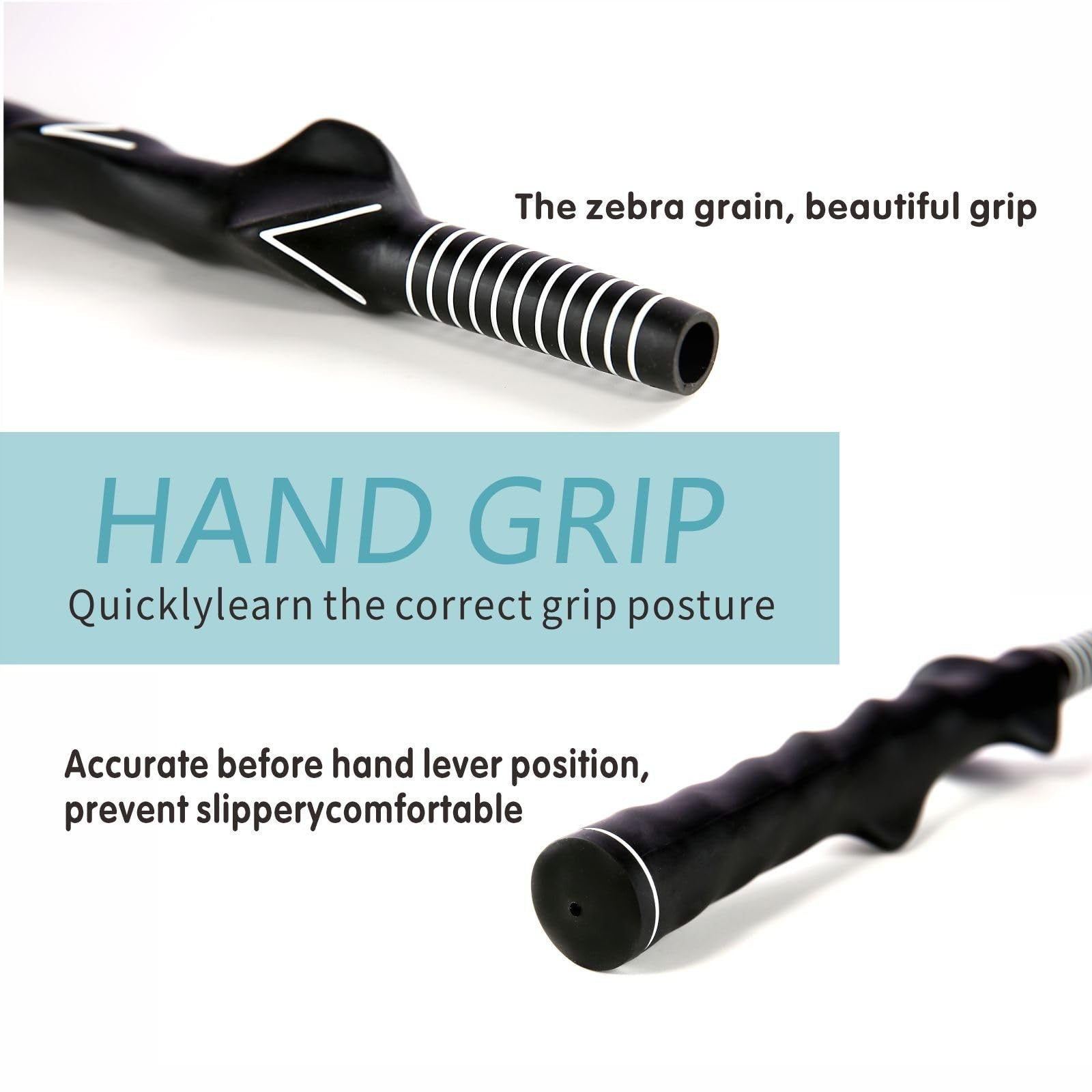 2 Pcs Right-Handed Golf Grip Trainer Golf Grip Training Aid for Adults Men Women