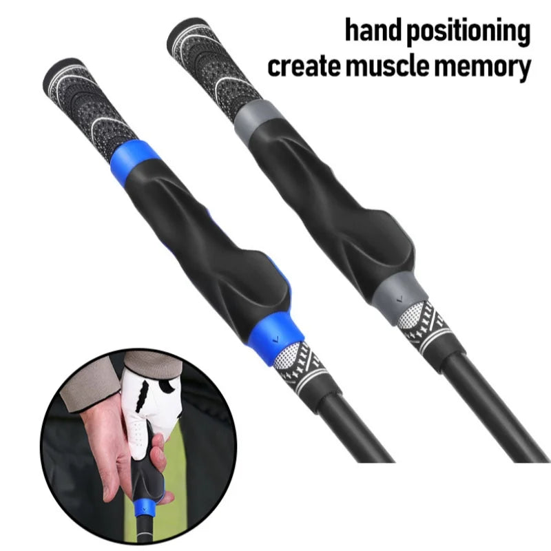 Golf Grip Trainer, Golf Training Aid, Easy to Carry to the Practice Area, Grip Trainer Club to Help Train Correct Hand Position