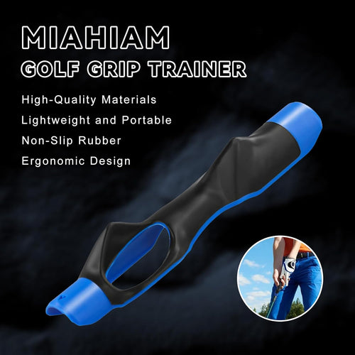Golf Grip Trainer, Golf Club Grip Trainer Tool, Golf Swing Trainers Correct Left Right Hand Position Blue 1 Pack