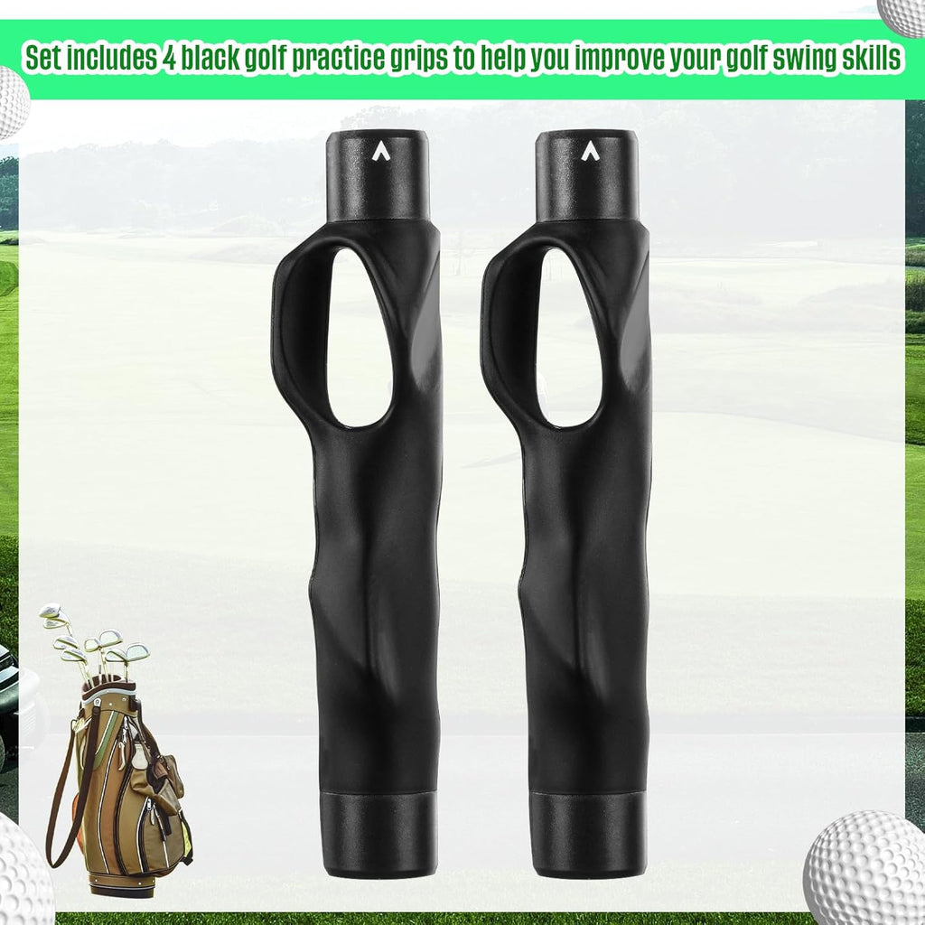 4 Pcs Golf Grip Trainer Attachment for Improving Hand Positioning Right Handed Golf Club Grip Trainer Swing Equipment for Beginner Correct Posture