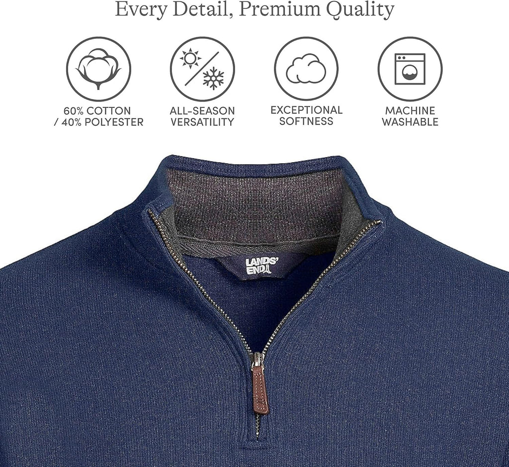 Bedford Rib Quarter Zip Pullover Sweater