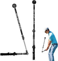 Golf Swing Trainer Foldable Trainging Aid for Golf, Training Equipment, Warm-Up Stick, Position Corrector, Golf Training Assistant, Black