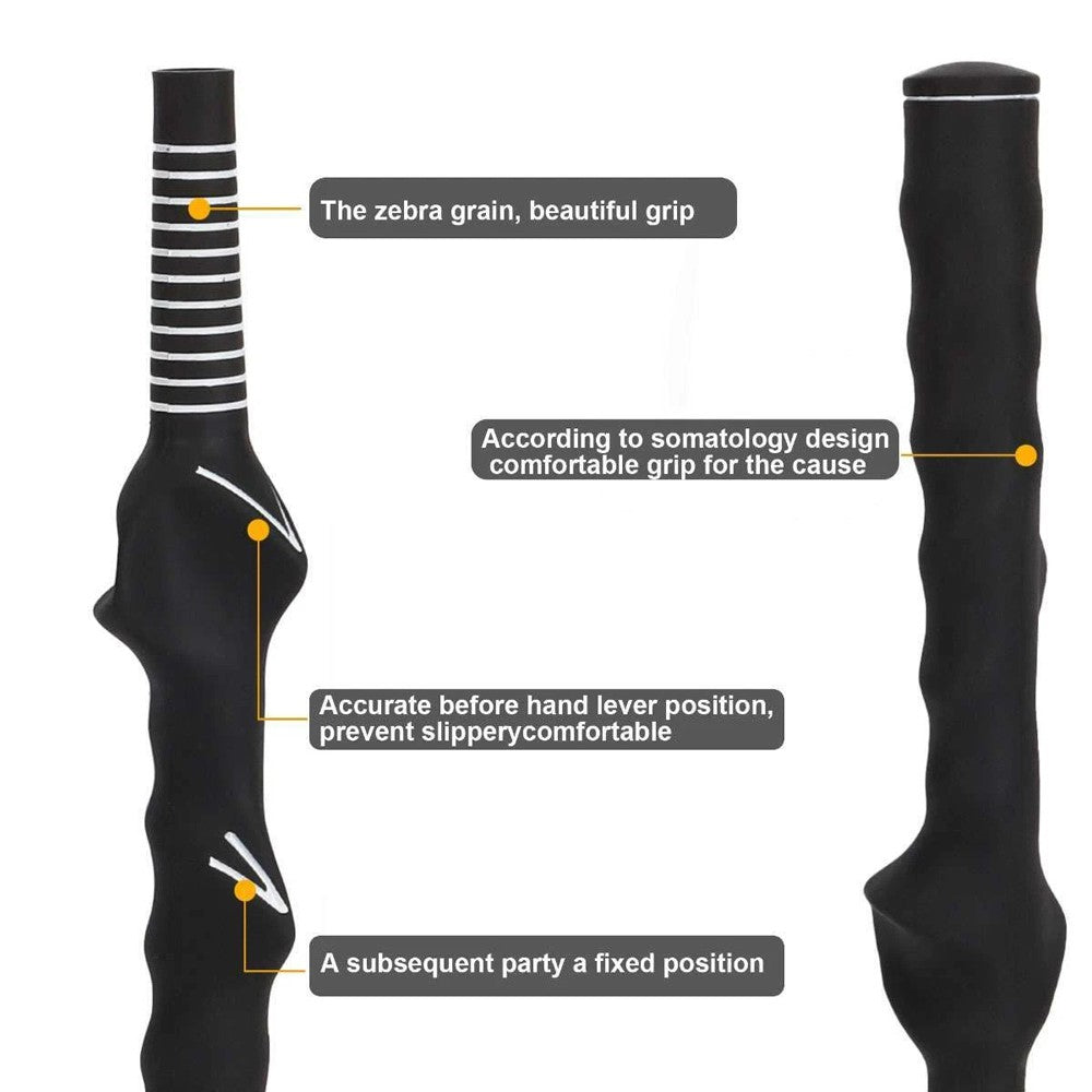 2PCS Right-Hand Golf Swing Training Grip Standard Teaching Aid Warm up Trainer