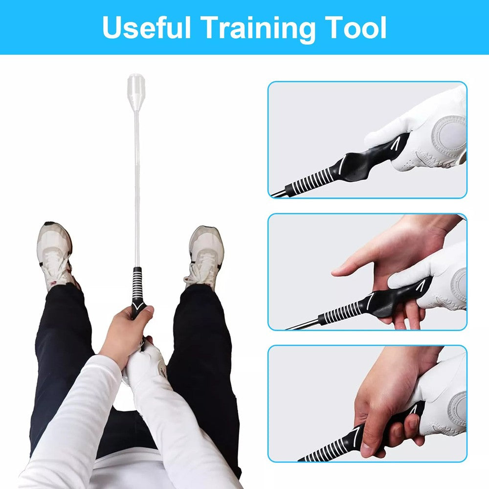 2PCS Right-Hand Golf Swing Training Grip Standard Teaching Aid Warm up Trainer