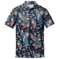 Patriotic USA Golf Polo Shirt, Men'S 250Th Anniversary Statue of Liberty Print