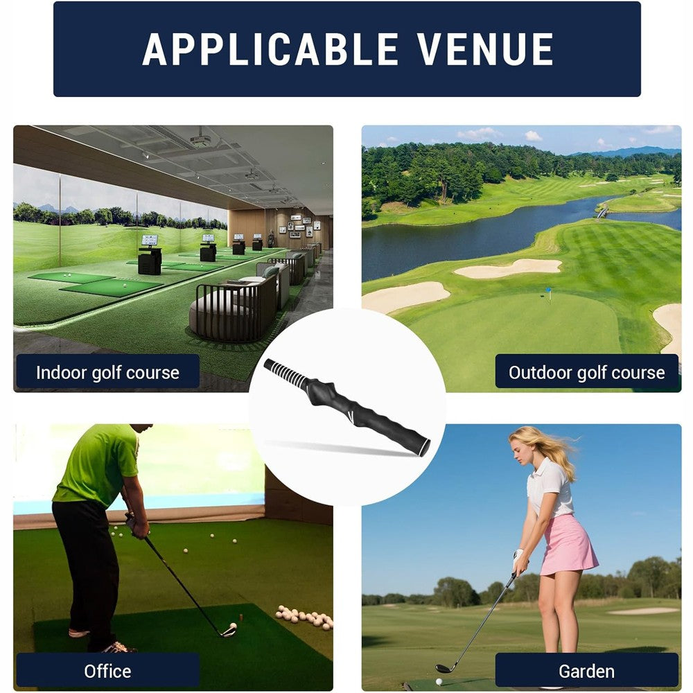 2PCS Right-Hand Golf Swing Training Grip Standard Teaching Aid Warm up Trainer