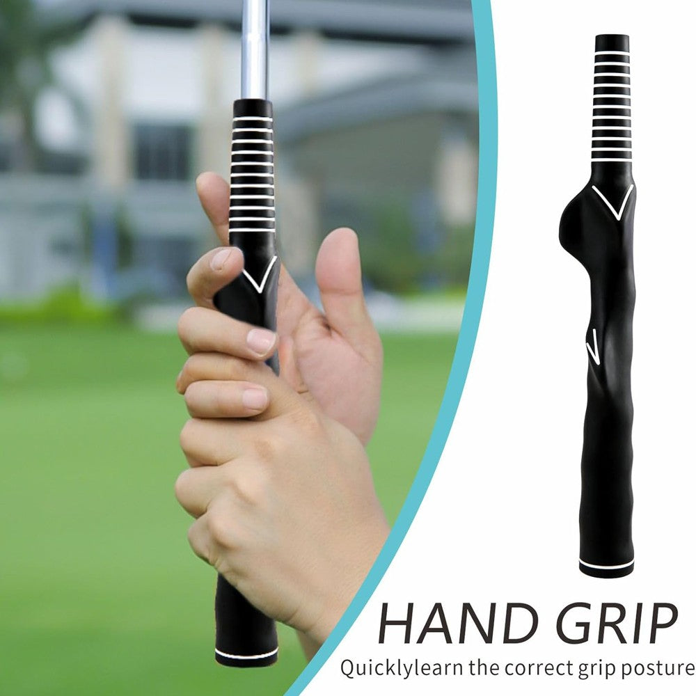 2PCS Right-Hand Golf Swing Training Grip Standard Teaching Aid Warm up Trainer