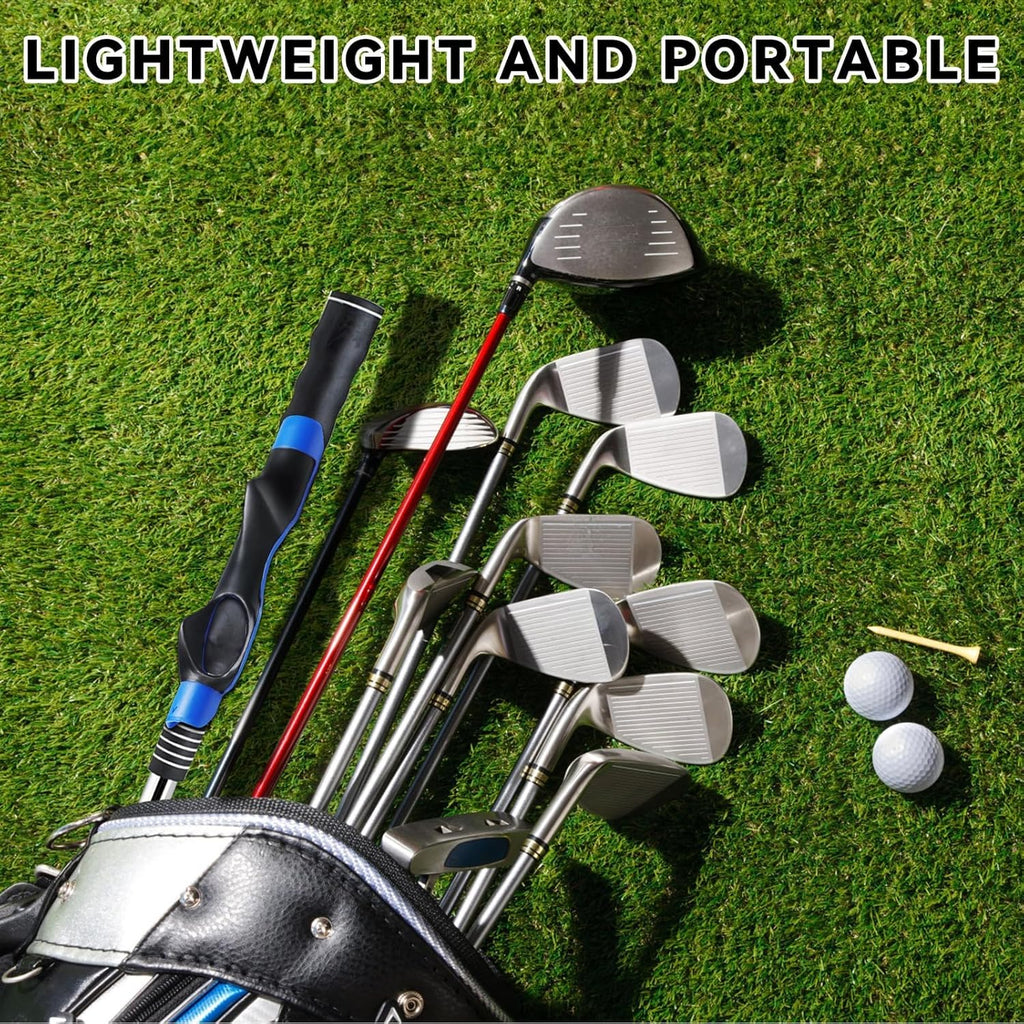 Golf Grip Trainer, Golf Club Grip Trainer Tool, Golf Swing Trainers Correct Left Right Hand Position Blue 1 Pack