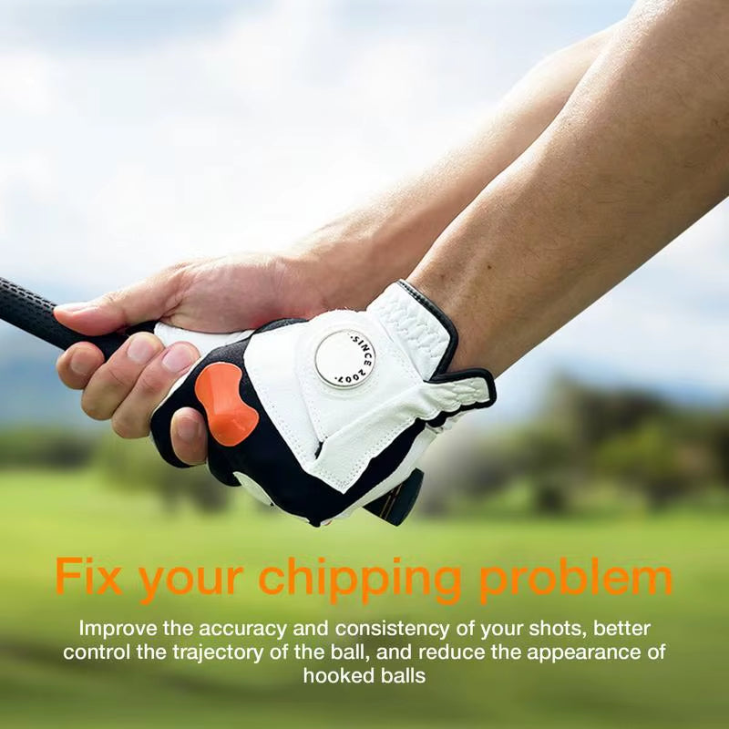 Left Hand Golf Gloves Golf Chipping Correction Gloves Grip Trainer Reduce Golf Hook Ball Corrector Gloves for Golf Training