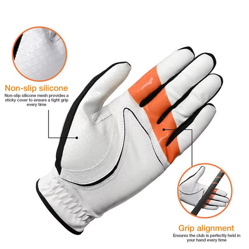 Left Hand Golf Gloves Golf Chipping Correction Gloves Grip Trainer Reduce Golf Hook Ball Corrector Gloves for Golf Training